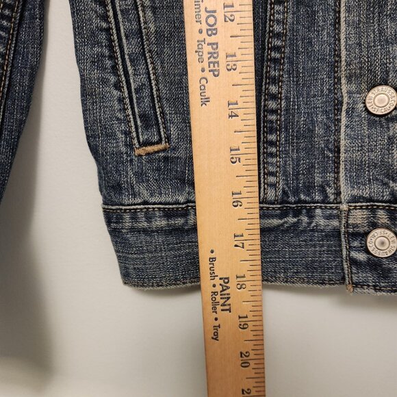 Levis Denim Jacket Trucker Blue Jean Womens Size Small Button Up 57511 - Picture 11 of 14